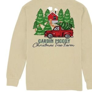 Kids' Cardin McCoy ChristmasLong Sleeve Pocket Tee. Kids Small Tan NWT